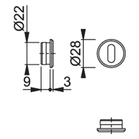 Bequille Double Los Angeles - Modèle : Paire De Rosaces Clé L - HOPPE 7 Bequille Double Los Angeles - Modèle : Paire De Rosaces Clé L - HOPPE – Image 5
