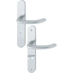 Ensemble Sur Plaque Fondue Marseille 1138/300M HOPPE Argent F1 - WC - 3303103