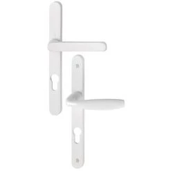 Ensemble De Porte Sur Plaque étroite New-York 099KH/300LMSGL/1810 HOPPE Blanc Pur - 3293988 - Blanc