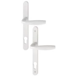 Ensemble De Porte Sur Plaque étroite New-York 1810RH/300LMSGL/1810 HOPPE Blanc Pur PZ92 - 3293363 - Blanc