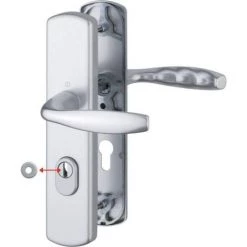 HOPPE Ensemble De Sécurité New York Porte 37-42 Mm Clé I Coloris Argent - Argent