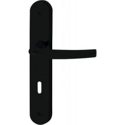 HOPPE Ensemble Aluminium Embouti San Diégo Entraxe 195 Mm Noir Mat Clé I -HOPPE Soldes 18992425 2