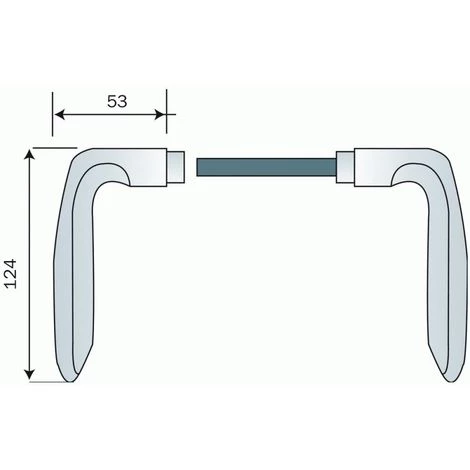 HOPPE Béquille Double Seule Pour Ensemble Sur Rosace En Aluminium Anodisé - VERONA Finition Argent 4 HOPPE Béquille Double Seule Pour Ensemble Sur Rosace En Aluminium Anodisé - VERONA Finition Argent – Image 2