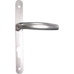 HOPPE Béquille Double Sur Plaque étroite Entraxe 70/195 Mm Ligne Atlanta Clé I Finition Blanc RAL 9010 Porte 68/77 - Blanc RAL 9010