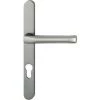 HOPPE Béquille Double Sur Plaque étroite Entraxe 70/195 Mm Ligne Atlanta Clé I Finition Blanc RAL 9010 Porte 68/77 - Blanc RAL 9010