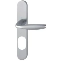 HOPPE Béquille Double Sur Plaque Ligne New York Entraxe 195 Mm Condamnation à Voyant Aspect Inox F9 - Aluminium Aspect Inox -HOPPE Soldes 18996282 4