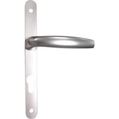 HOPPE Béquille Double Sur Plaque étroite Entraxe 70/195 Mm Ligne Atlanta Clé I Finition Champagne Porte 68/77 - Champagne