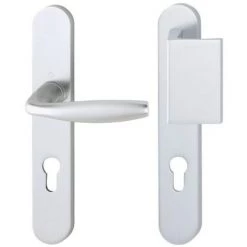 HOPPE Béquille Double Palière 195 Mm New York Alu Anodisé épaisseur Porte 38-47 Mm - Argent