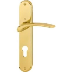 HOPPE Béquille Double Sur Plaque Type Ibiza Aluminium Entraxe 195 Mm Fintion Chromé Satiné Clé I -HOPPE Soldes 18996726 4