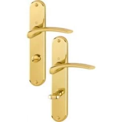 HOPPE Béquille Double Sur Plaque Type Ibiza Aluminium Entraxe 195 Mm Fintion Chromé Satiné Clé I -HOPPE Soldes 18996726 5