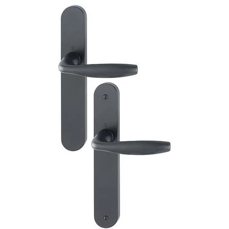 Paire De Béquilles Sur Grande Plaque New York HOPPE 1810/300M Noir Mat - Bec De Cane - 11803873 - Noir Mat 3 Paire De Béquilles Sur Grande Plaque New York HOPPE 1810/300M Noir Mat - Bec De Cane - 11803873 - Noir Mat