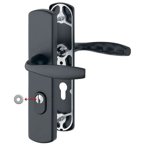 Ensemble De Sécurité New York HOPPE 1810H/3452A-ZA/3450 Noir Mat 37-52 Mm - Clé I - 11810166 - Noir Mat 3 Ensemble De Sécurité New York HOPPE 1810H/3452A-ZA/3450 Noir Mat 37-52 Mm - Clé I - 11810166 - Noir Mat