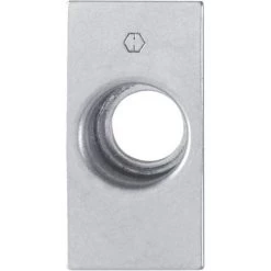 HOPPE Adaptateur De Pêne Pour Rénovation En 60 X 30 Inox - Inox Mat