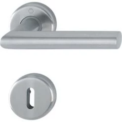 Garniture De Porte HOPPE Utrech - Inox - Clé L - 3940680 - Inox F69