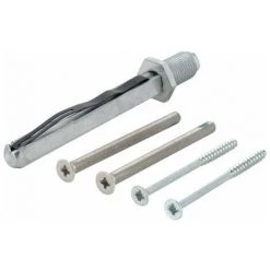 Kit Fixation Porte K/G 55-60mm M5x70+4.0x65 Carré.8x80mm HOPPE