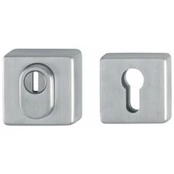 Paire Rosace Porte E52ZNSB-ZA/52S VA F69 Quad.m.ZA S.15mm HOPPE