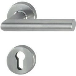 Poignée Porte Ams.E1400Z/42/42S VA F69 Carré.8mm F.Kombischutz HOPPE