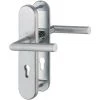 HOPPE Poignée Porte Ams.FS-E1400F/3331/3310 Inox F69 D/D TS 42-47mm PZ Rd