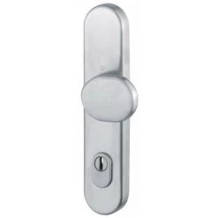 Poigné Bouton Longue E86G/3332ZA Inox F69 Pour Protection Combinée PZ 8mm HOPPE