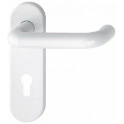 Set D'enseignes Paris K138 / 353K Plastique F9016 PZ Set Poignée Arrondie HOPPE