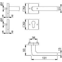 HOPPE Garniture De Rosette F69 -HOPPE Soldes 38808997 2