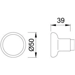 HOPPE Paire De Poignées Boutons 54 / 54 F1 Tige Carrée 8 Mm -HOPPE Soldes 38841920 2