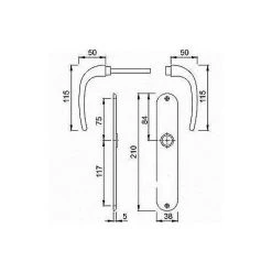 HOPPE Manilla Cervina De Latón - Talla -HOPPE Soldes 40401736 2