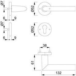 HOPPE Garniture De Rosette F1 -HOPPE Soldes 41357827 2