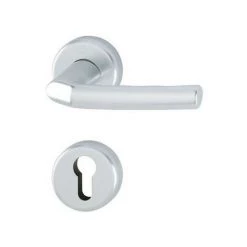 Poignée Porte Birm.1117/17KV/17KVS Alu.F1 Rd.PZ DIN G/D D/D HOPPE