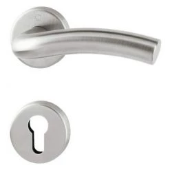 HOPPE Béquille Double Sur Rosace En Inox - GENT Clé I