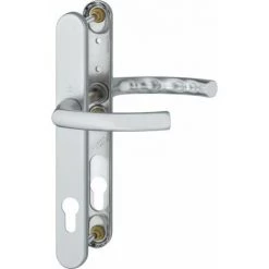 HOPPE Poignée De Porte En Tôle étroite En Aluminium Pour Portes Profilées 'Lima' GRT/F1/8/10/PZ-92/57-62/3-M6-VZKU/78 - 11539215