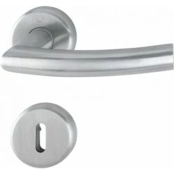 HOPPE Garniture De Poignée De Porte Rosace En Acier Inoxydable 'Narvik' GRT-LO/LO/F69/8/8.5/OB/38-42 - 11563047