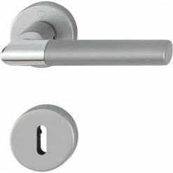HOPPE Rosace Aluminium Poignée De Porte 'Lecce' GRT-SST/F49/F9-2/8/8.5/OB/37-42 - 11538740