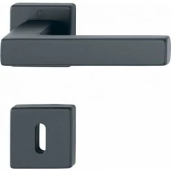 HOPPE Rosace Aluminium Poignée De Porte 'Austin' GRT-SST/F9714M/8/8.5/OB/37-42 - 11790179