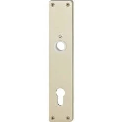 HOPPE Paire De Contreplaques Longues En Aluminium Pour Portes D'entrée D'appartement F2PZ-92/3,5X20 - 11539471