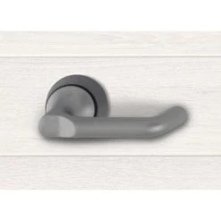 HOPPE Kit Serrure Tubulaire à Béquille Becdecane HCS Paris Finition Aluminium Satiné F941