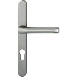 HOPPE Béquille Double Sur Plaque étroite Entraxe 70195 Mm Ligne Atlanta Clé I Finition Aspect Inox Porte 5867