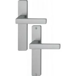 HOPPE Béquille Double Sur Plaque Entraxe 195 Mm Ligne Toulon BDC époxy Noir Mat - Époxy Noir Mat -HOPPE Soldes 57034877 4