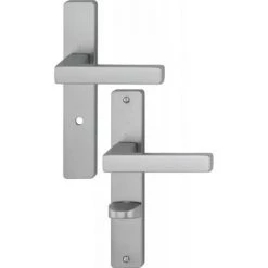 HOPPE Béquille Double Sur Plaque Entraxe 195 Mm Ligne Toulon BDC époxy Noir Mat - Époxy Noir Mat -HOPPE Soldes 57034877 5