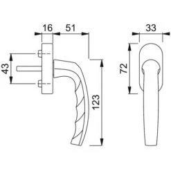 HOPPE Levier Carré 7 X 32 à 42 Mm Finition Ivoire RAL 1015 Sécustik Pour OF Et OB Atlanta 10 HOPPE Levier Carré 7 X 32 à 42 Mm Finition Ivoire RAL 1015 Sécustik Pour OF Et OB Atlanta -HOPPE Soldes 57037575 4
