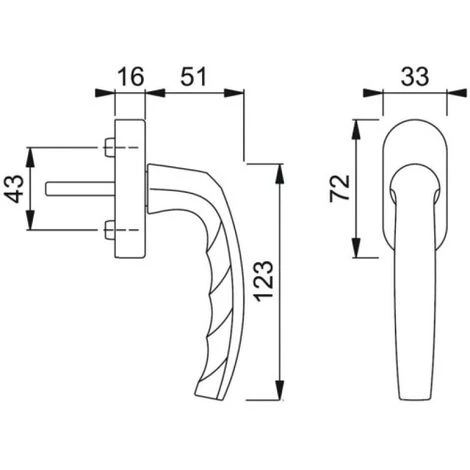 HOPPE Levier Carré 7 X 32 à 42 Mm Finition Ivoire RAL 1015 Sécustik Pour OF Et OB Atlanta 6 HOPPE Levier Carré 7 X 32 à 42 Mm Finition Ivoire RAL 1015 Sécustik Pour OF Et OB Atlanta – Image 4