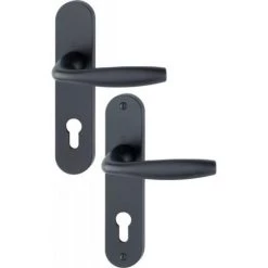 HOPPE Béquille Double Sur Plaques 165 Mm New York Ep 3847 Mm Noir Mat Clé L - Noir Mat -HOPPE Soldes 57038788 3