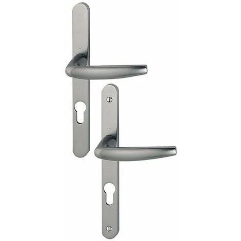 HOPPE Ensemble Sur Plaque Atlanta Clé I Pour épaisseur De Porte 58 à 67 Mm Saillie Réduite 17 Mm F9 Alu Aspect Inox - Gris/argent 3 HOPPE Ensemble Sur Plaque Atlanta Clé I Pour épaisseur De Porte 58 à 67 Mm Saillie Réduite 17 Mm F9 Alu Aspect Inox - Gris/argent