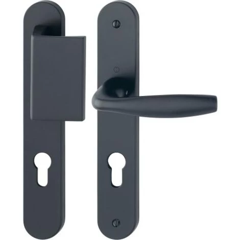 HOPPE Béquille Double Sur Plaque Palière 195 Mm New York Perçage Oblong Porte 4857 Mm Aluminium Aspect Inox - Aspect Inox 6 HOPPE Béquille Double Sur Plaque Palière 195 Mm New York Perçage Oblong Porte 4857 Mm Aluminium Aspect Inox - Aspect Inox – Image 4