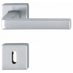 Garniture Dublin Sur Rosace Clé L Pour Porte Intérieure - Aluminium - HOPPE