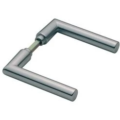 HOPPE Béquille Double Modèle Amsterdam - Gris Aluminium