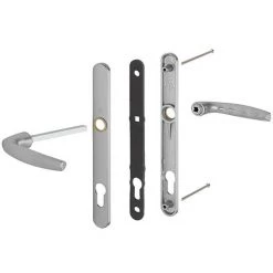 HOPPE Ensemble Sur Plaque Atlanta Clé I Pour épaisseur De Porte 68 à 77 Mm Saillie Réduite 17 Mm F9016 Blanc - Blanc