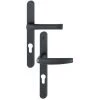 Ensemble De Porte-fenêtre Plaque étroite Atlanta 113KH/300LMSGL/1530 HOPPE Saillie Super Réduite Noir Mat 9714 Clé I - Entr.70 ép.68/77 Mm - 3392409 - Noir
