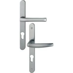 Ensemble De Porte-fenêtre Plaque étroite Atlanta 113KH/300LMSGL/1530 HOPPE Saillie Réduite 195mm Clé I Ent.70 C.7 Asp.inox F9 - 78/87 - 3529129