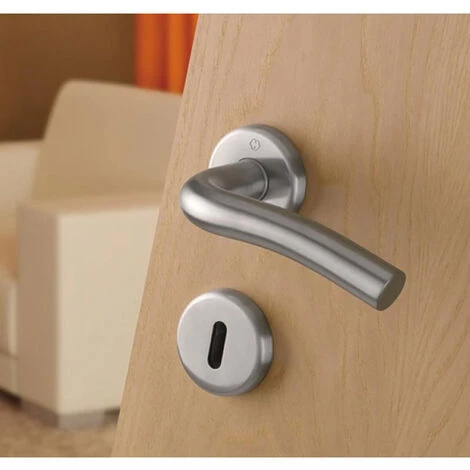 Ensemble De Porte Sur Rosace Gent Inox F9 Clé L HOPPE - E1520Z/42K/42KS - 3045466 5 Ensemble De Porte Sur Rosace Gent Inox F9 Clé L HOPPE - E1520Z/42K/42KS - 3045466 – Image 3